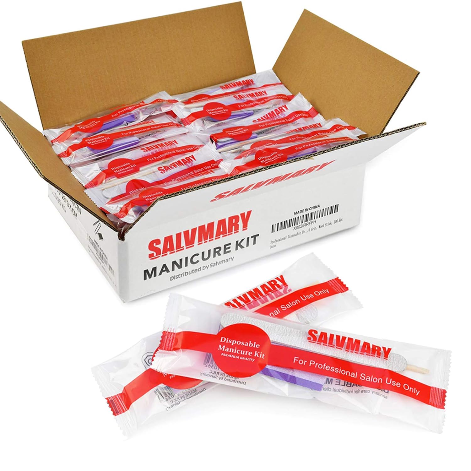 Nail Shine Buffer Blocks & Professional Disposable Manicure Kit Bundle