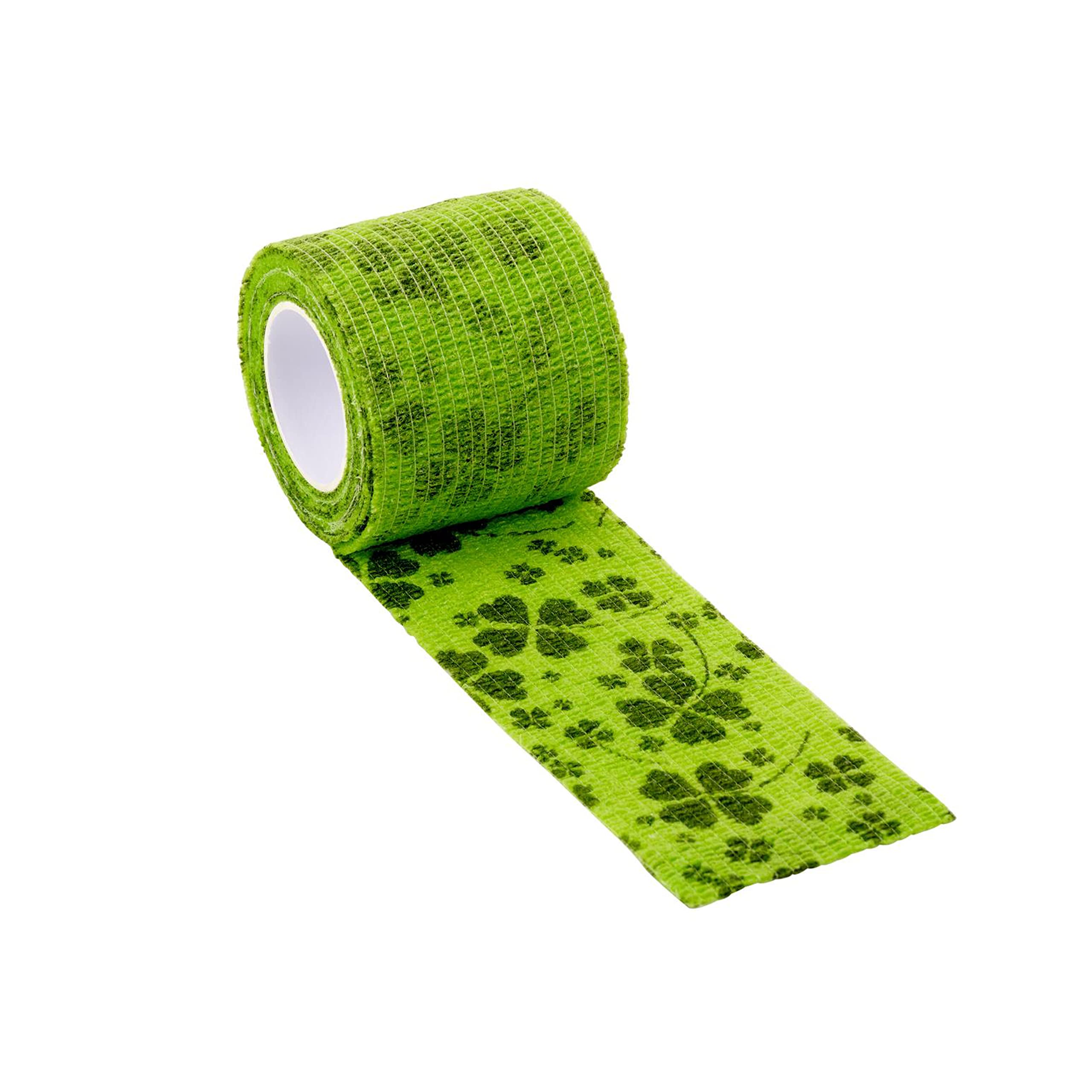 KRUUSE Fun-Flex Care Inside-Out bandaż (opatrunek dla psów, samoprzylepny opatrunek do mocowania opatrunków, szyn, cewników itp., bandaż elastyczny, akcesoria dla psów), 5 cm x 4,5 m