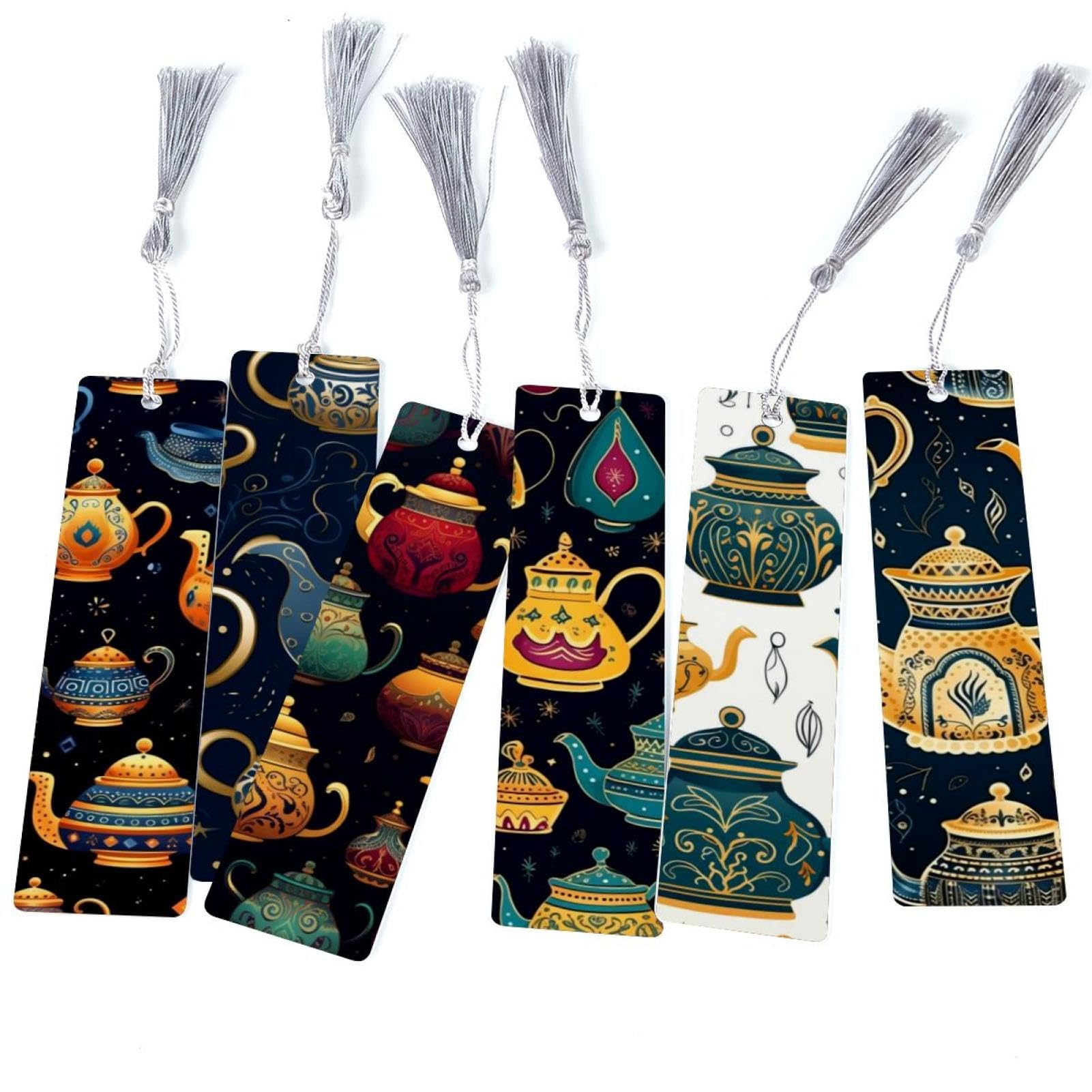 Marque-pages théière arabe en métal ciselé style oriental - 8