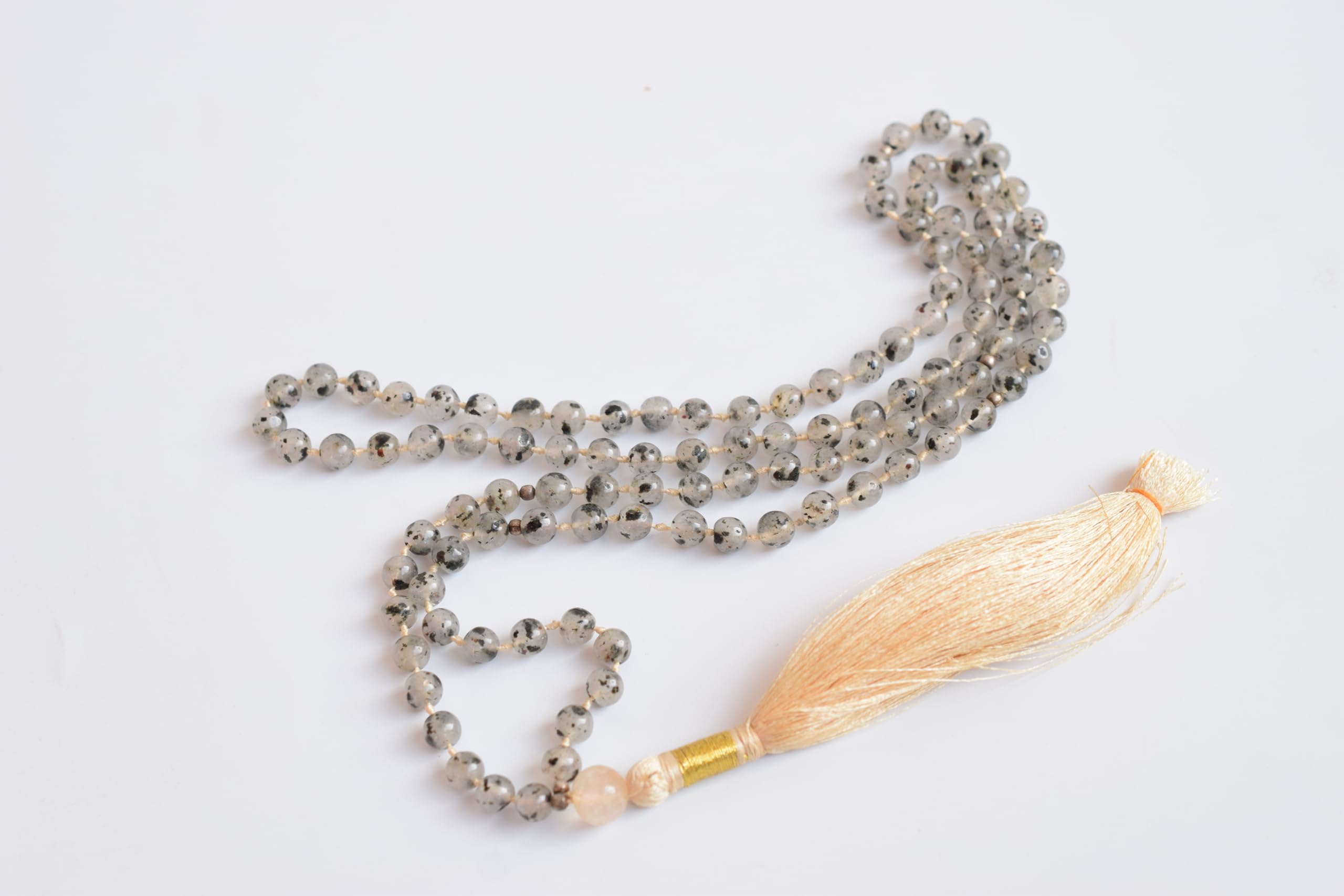 Vaibhav Jewellers Multy Kolorowy naszyjnik z 108 koralikami, cytryn, guru, koralik, Mala, 108, koraliki modlitewne, idealne do modlitwy, naszyjnik mala, duchowe uzdrawianie, pomysł na prezent, joga,