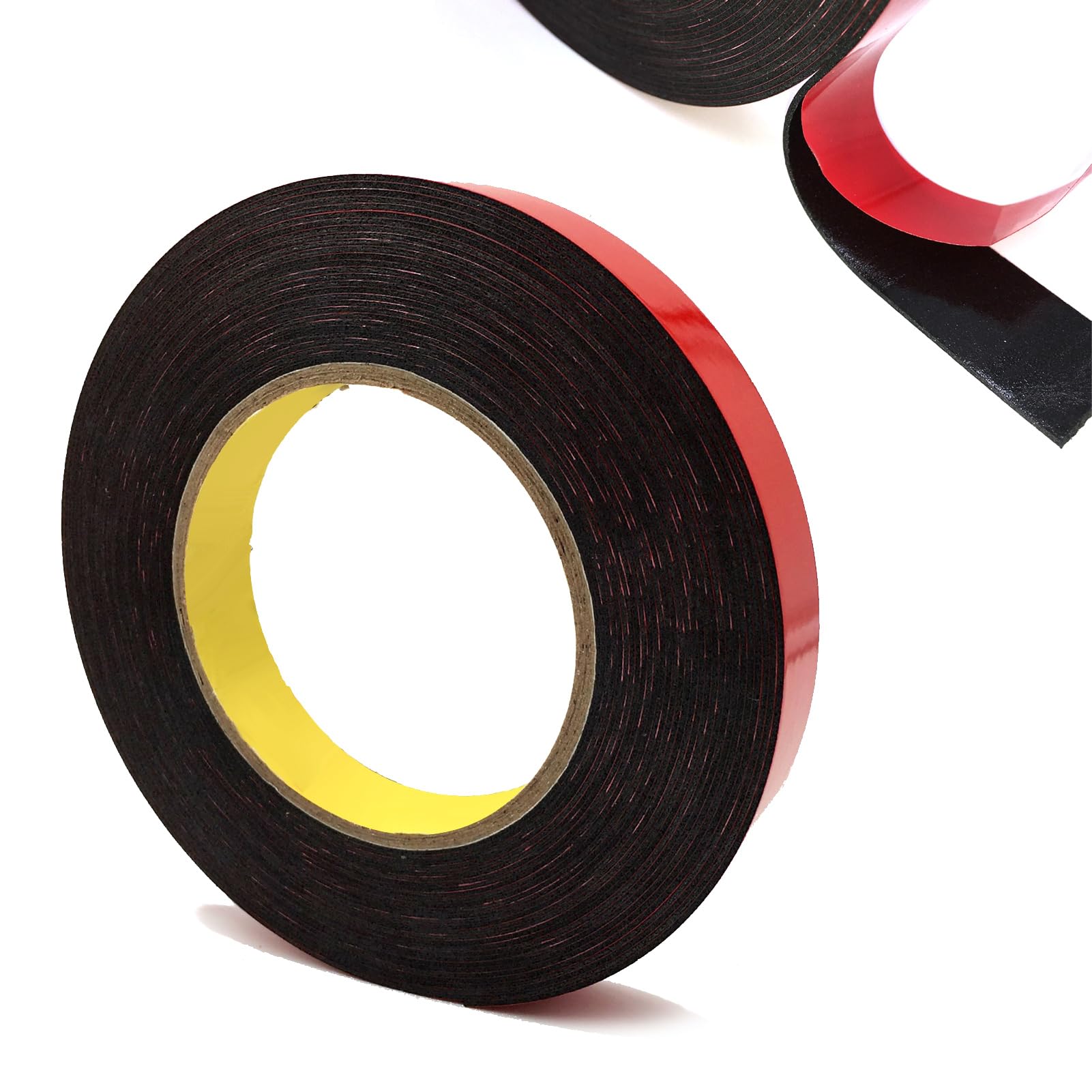 LianSinGo 10m Double Sided Tape, 10mm x 10m Heavy Duty Waterproof Mounting Tape, Strong Adhesive Foam Tapes, Sticky Tapes for Car, Home and Office Decor