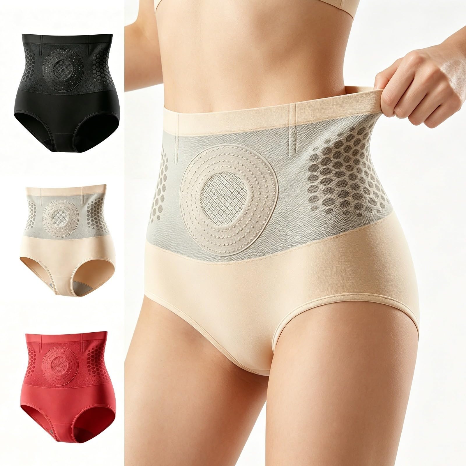Short Sculptant thermogénico quemando las grasas, 4 en 1 Short gainant para mujer, Micro-Particle Sculpting Shaper Belt, Breathable High Waist Tummy Control Shapewear for Women, cintura alta para