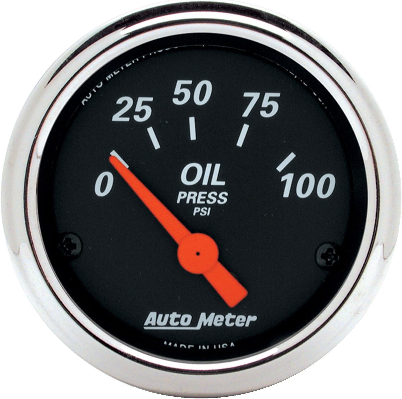 AUTO METER 1426 Designer Black Oil Pressure Gauge,2.3125 in.