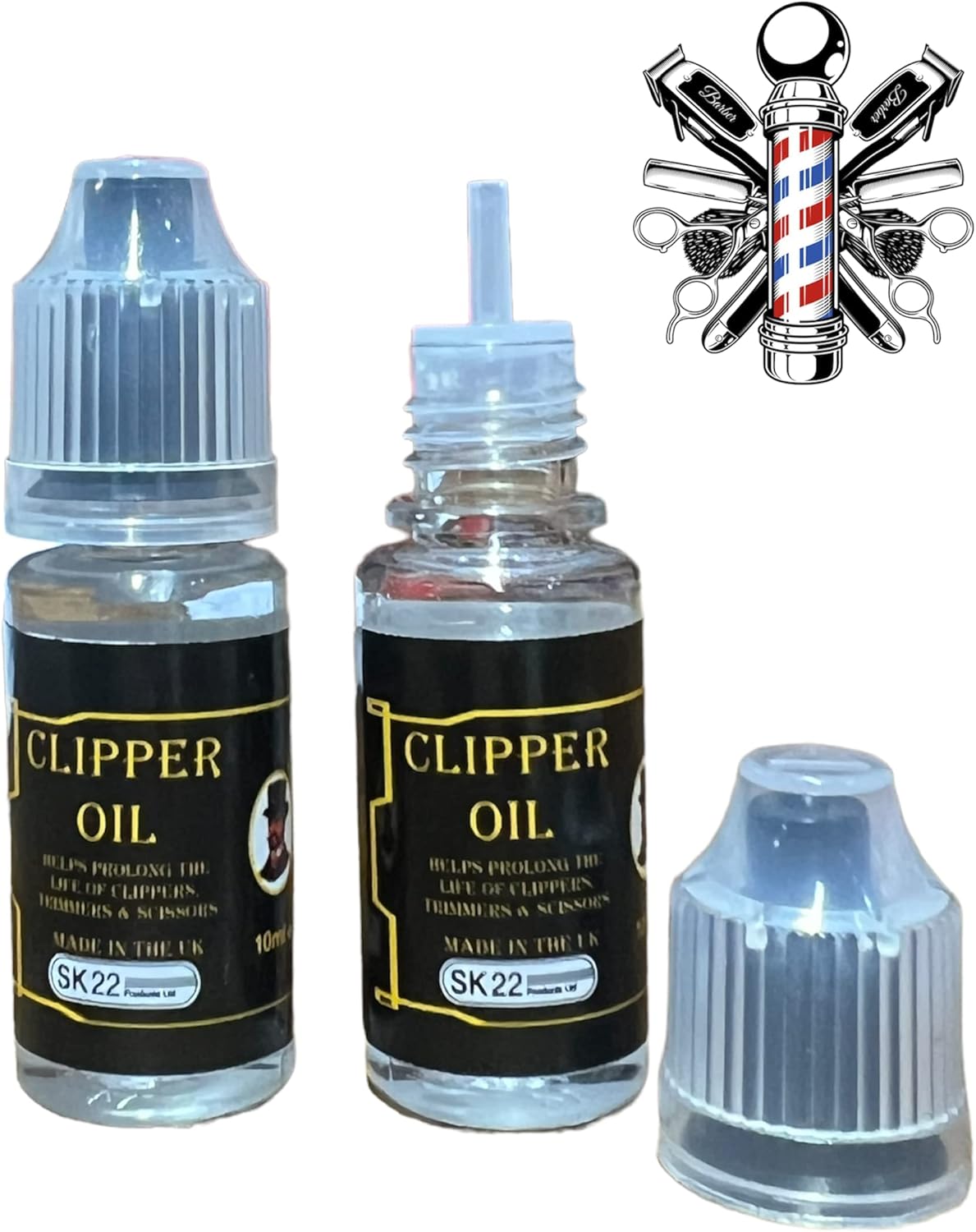 Clipper Oil Electric Hair Trimmer Shaver Blade Lubricant 2X 10ml Oil