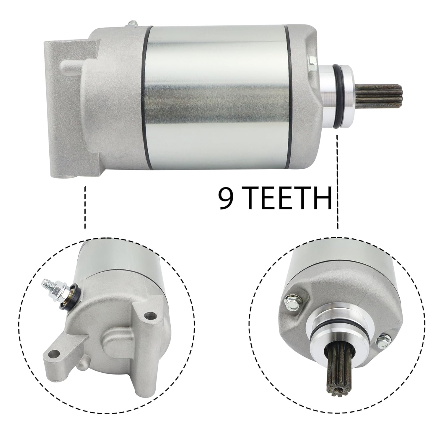 Starter w/Relay for Polaris Ranger 570 500 2014-2021 Ranger Crew 570 2014-2021, Sportsman 570 450 2014-2020, ACE 570 500 2014-2019, RZR 570 2012-2019,Ranger 570 Starter,Sportsman 570 Starter