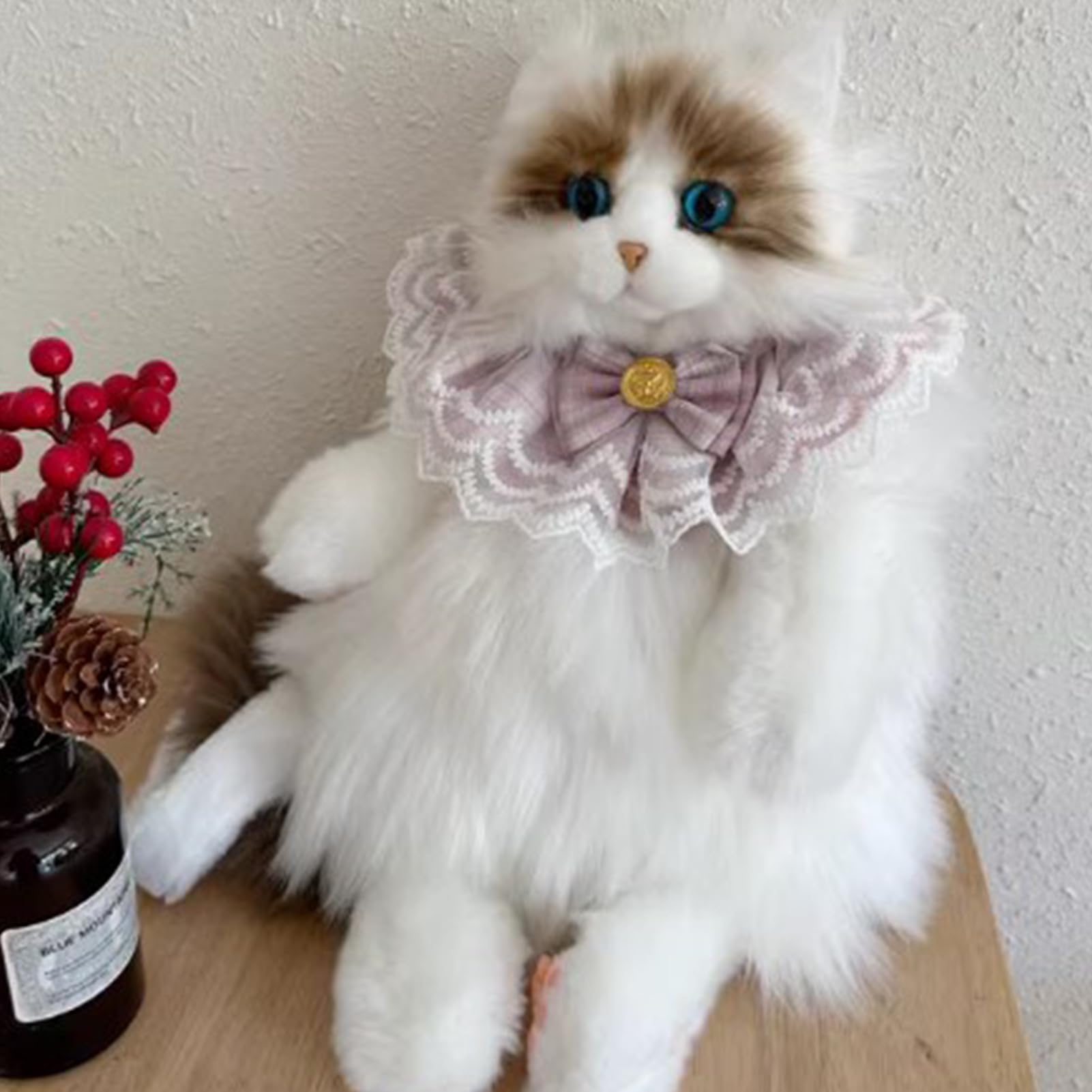 Zaino per bambole gatto, zaino morbido per gatti, Zaini morbidi a forma di | gatto vivace con tasca con cerniera, Comode borse a tracolla per bambole in peluche per bambine
