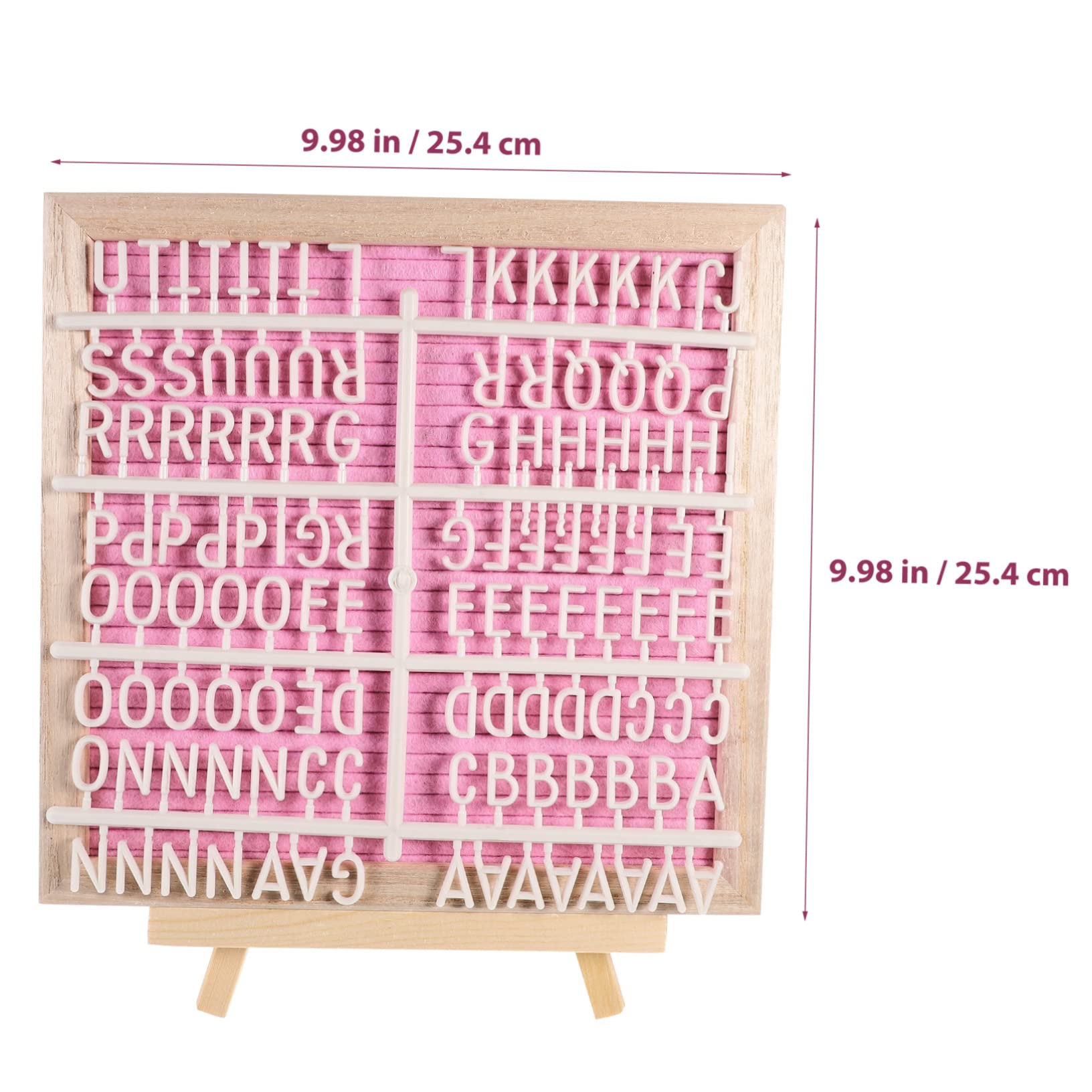 Lurrose Tableau à Lettres Set Complet en Feutre Double Face avec Support Bois, Facile à Fixer, Personnalisable pour Affichage Pratique pour Mariage ou Anniversaire
