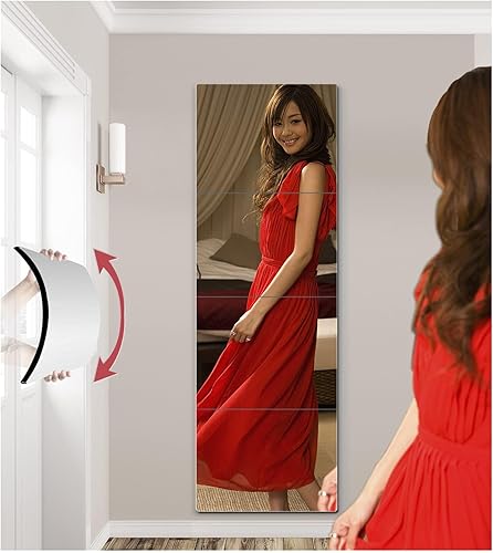 Miniatura 9 de Azulejos de espejo de pared para niños, espejo acrílico irrompible seguro para bebé, plexiglás de plástico en la caravana, calcomanías de pared de