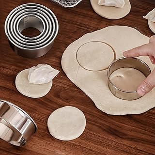5-Piece Round Cookie Cutters Set (1.37"-2.55")