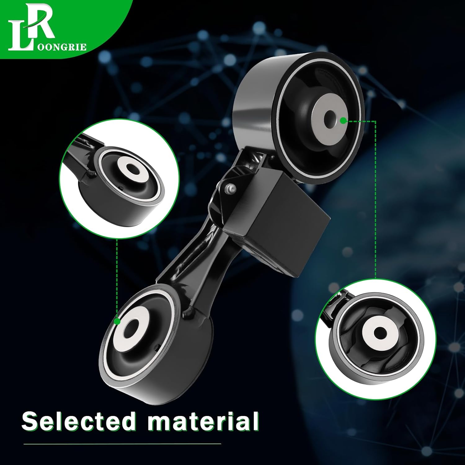 Engine Torque Strut Mount Replacement Compatible with Highlander 2009-2013 & Venza 2009-2016 2.7L L4 Engine Replace OE A62090 EM9610 639610 1PCS