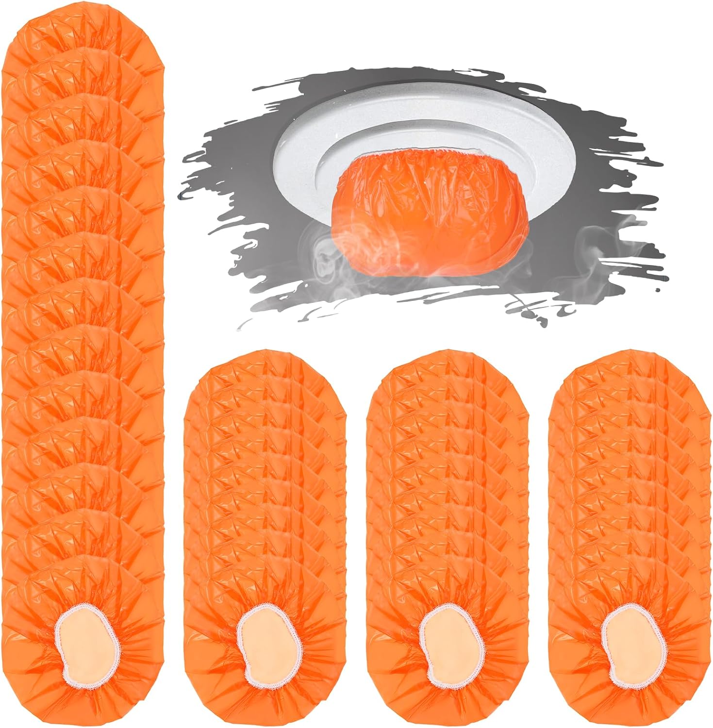 Mozeat Lens 40 PCS Smoke Detector Cover Small Smoke Alarm Dust Cover Fire Alarm Dust Covers