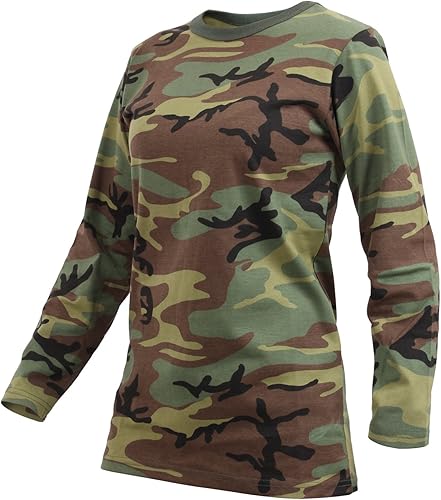 Rothco - Camiseta de manga larga para mujer