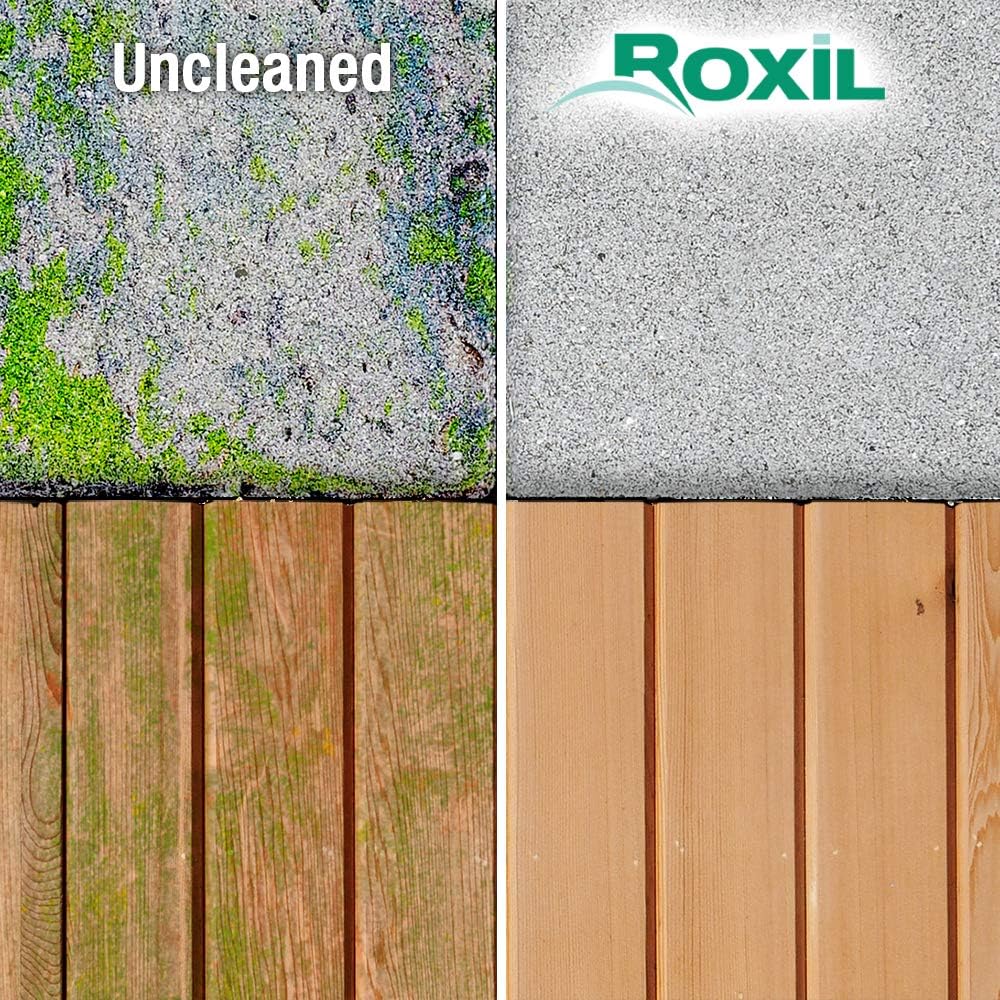 Roxil 100 Green Mould, Algae & Lichen Killer - 500ml - Restore the appearance of your Patio, Deck, Fence or Paving - Image 3