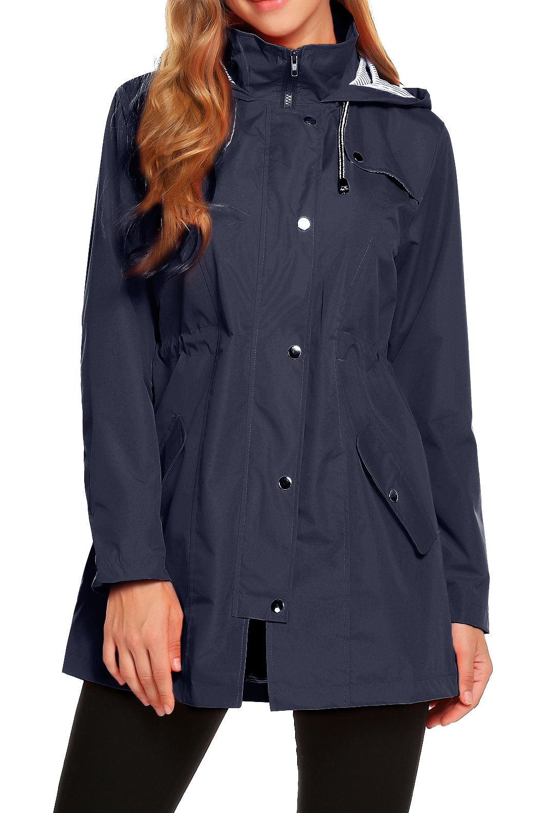 zhenwei Womens Lightweight Hooded Waterproof Active Outdoor Rain Jacket S-XXL-picture-15
