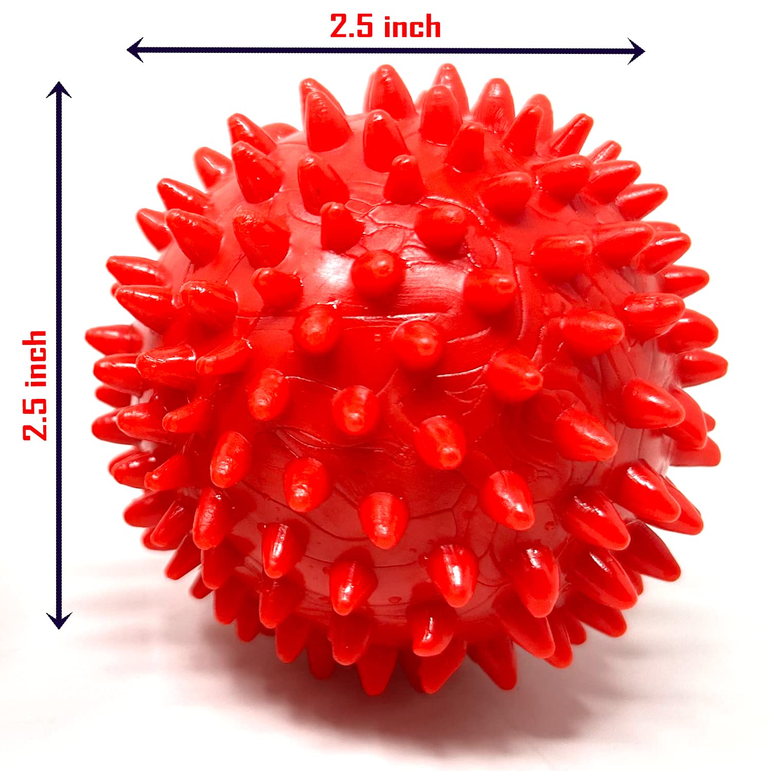 ZippyPaws Dog Toys Spike Ball Toy & Hole Ball Toy Chew Toy Combo Suitable for Small Medium & Large Dogs 2