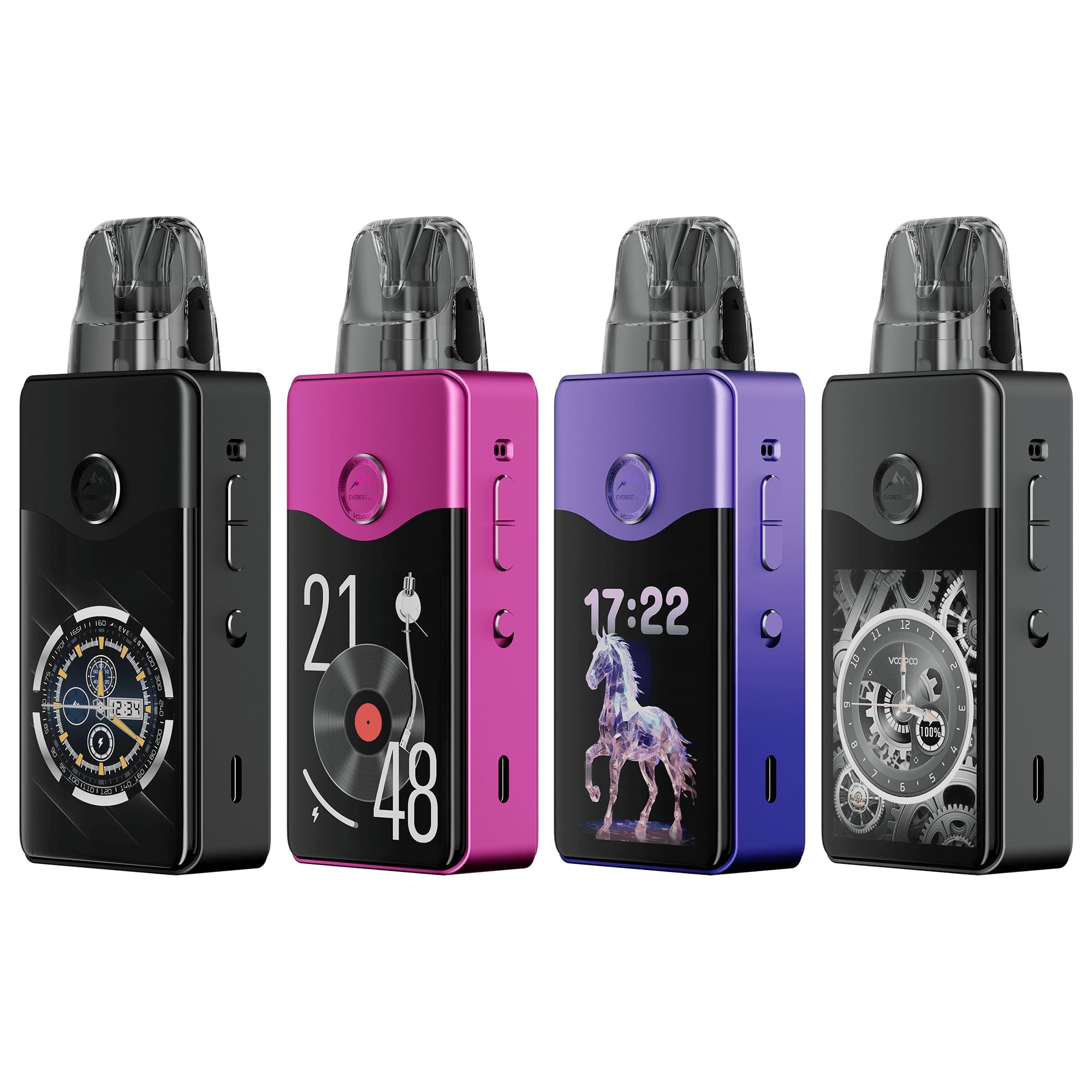 VOOPOO VINCI E120 Kit 120W Pod Mod 4500mAh Electronic Cigarette Vape with 5ML DTL VINCI PnP X Cartrdige 0.15/0.3ohm (Star Purple)
