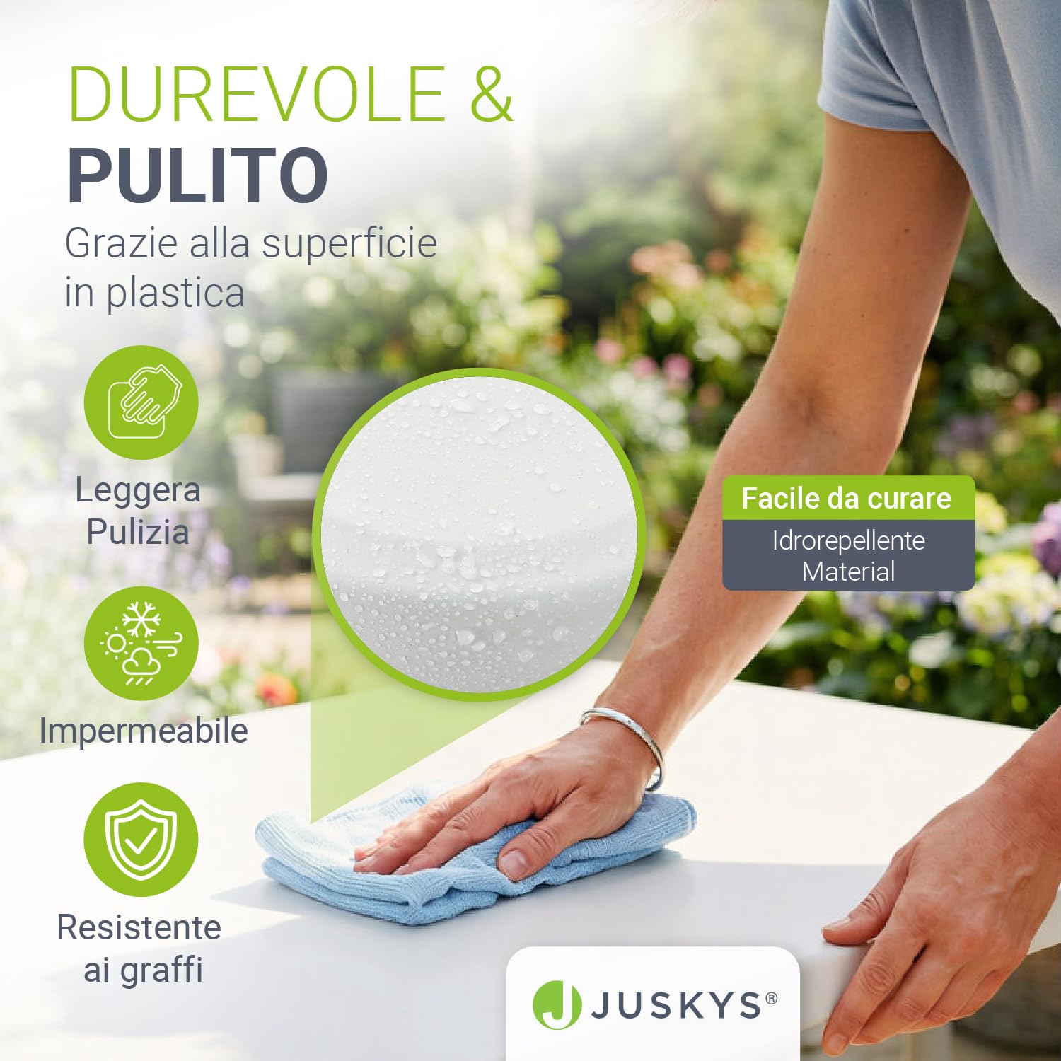 Juskys Set Tavolo e Panche da Birreria Bayreuth 3 pezzi & pieghevole - 180 x 70 x 74 cm - 2 panche & tavolo da birra - Set arredo da giardino, set per tendone da festa, set da campeggio