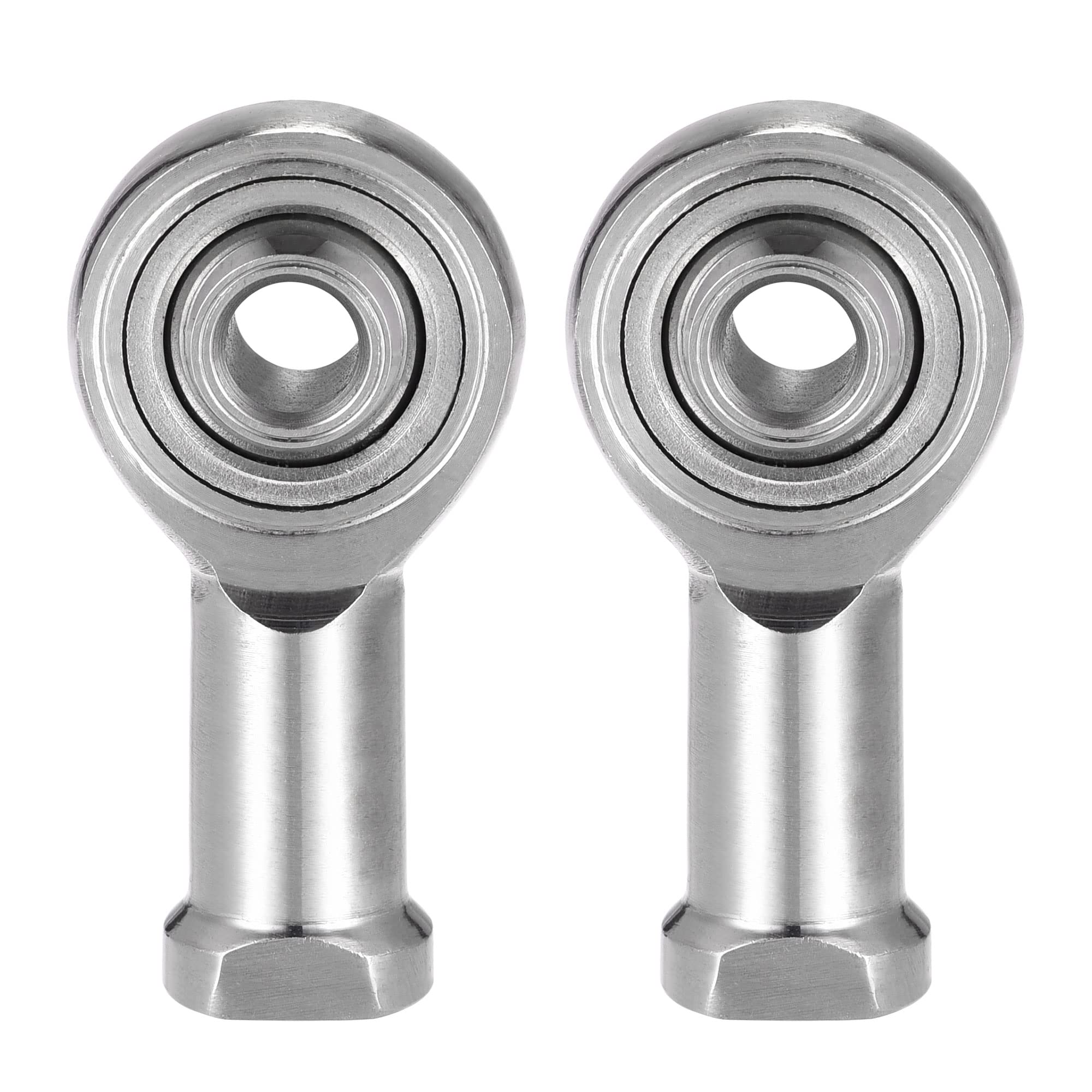 sourcing map 2 Stück Gelenkkopflager SSI6T/K 6mm Bohrung Edelstahl M6x1 Innengewinde Rechtsgewinde