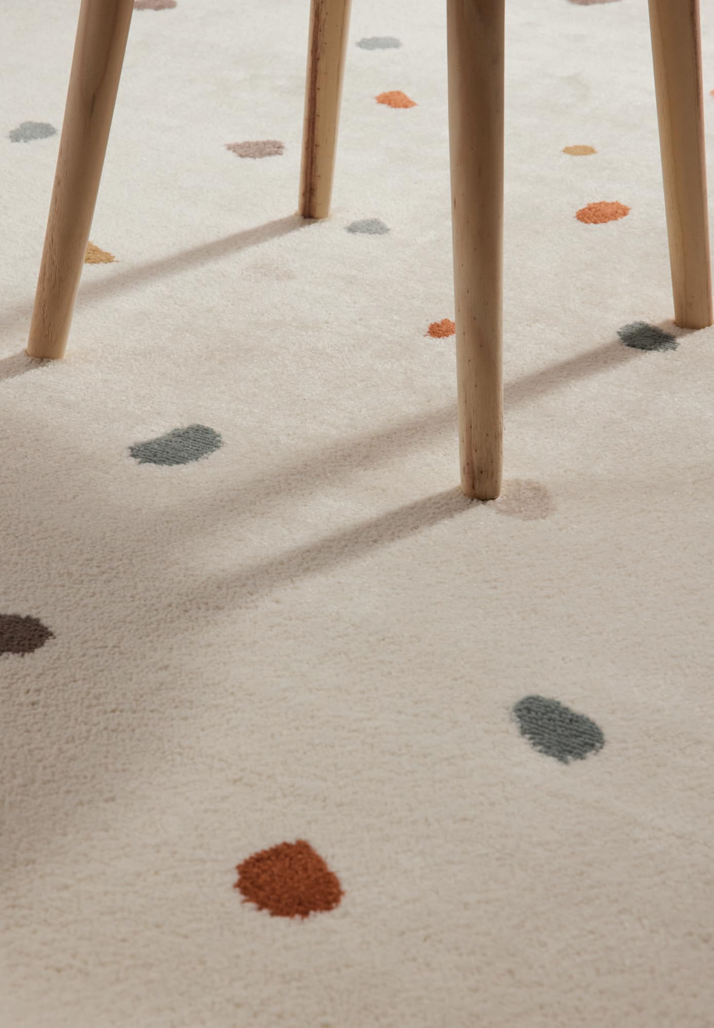 Hanse Home Adventures Tapis pour Enfant – Tapis de Jeu à confettis à Pois, Design Moderne, Tapis de Jeu, Tapis d'éveil pour garçon et Fille, pour Chambre d'enfant, Chambre d'adolescent, Salon – Crème