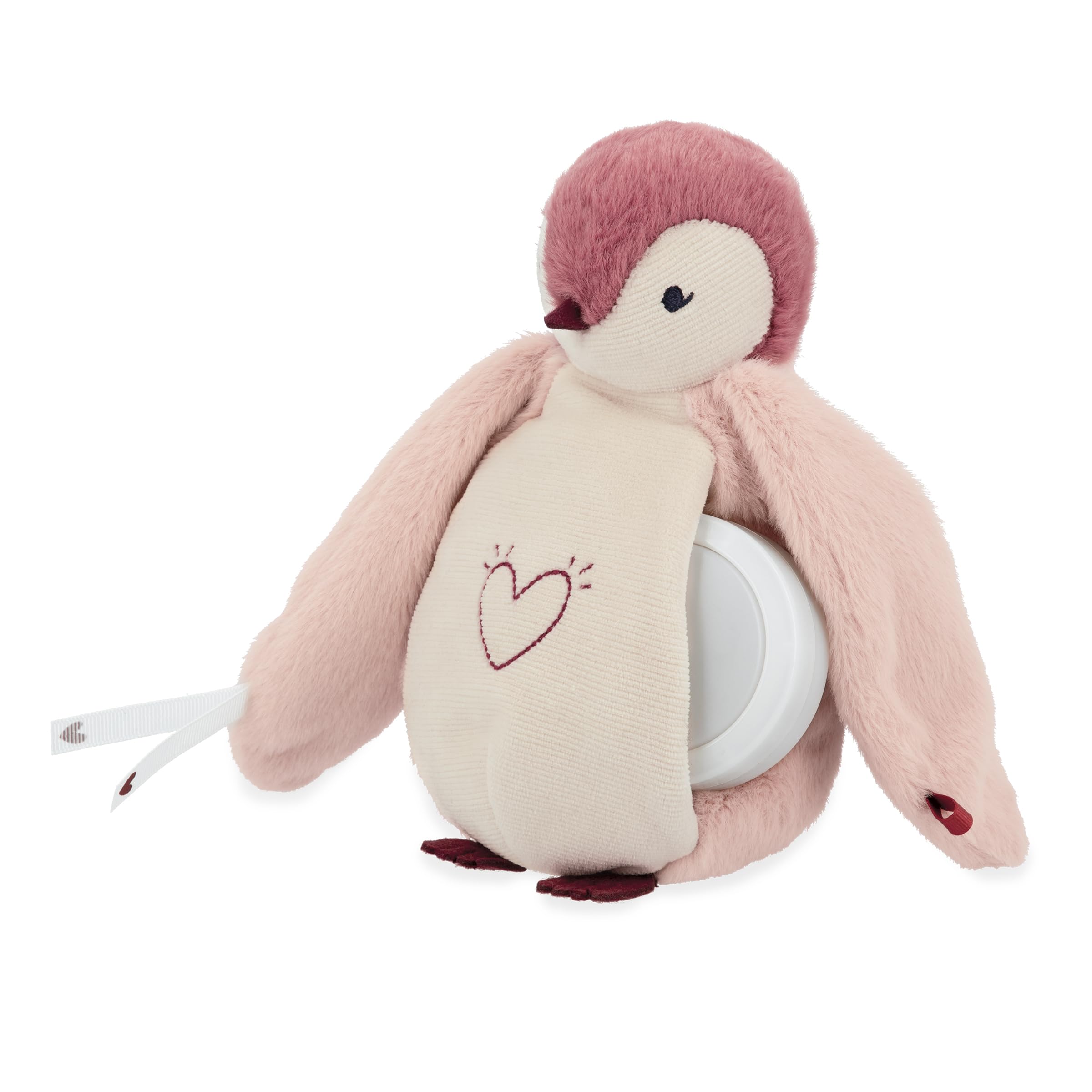 KALOO Peluche Musicale per la Notte Luce Notturna con RumoriBianchi Rosa 20 cm Peluche Dalla Nascita K212011