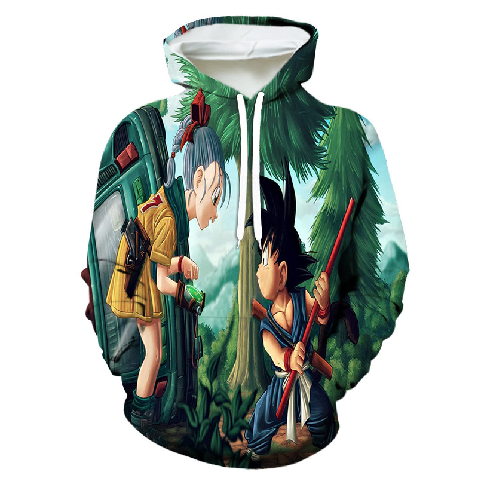 YULIAN Unisex Realistic 3D Digital Print Pullover Hoodie Hooded Sweatshirt