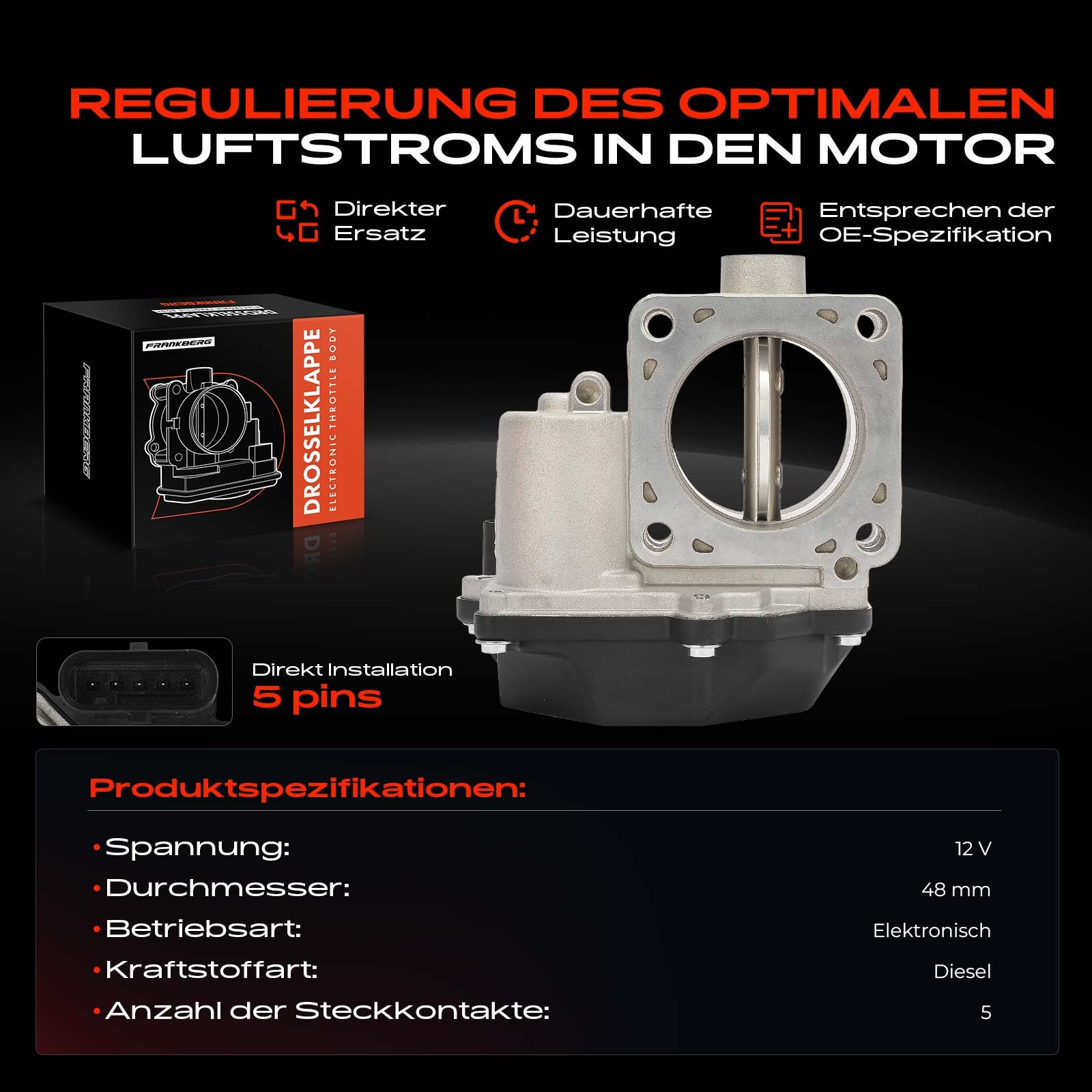 Frankberg 1x Drosselklappenstutzen Kompatibel mit Accent IV Stufenheck RB 1.6L 2011-2017 i20 PB PBT 1.1L-1.6L 2008-2015 Carens III MPV UN 1.6L 2010-2013 Replace# 351002A900