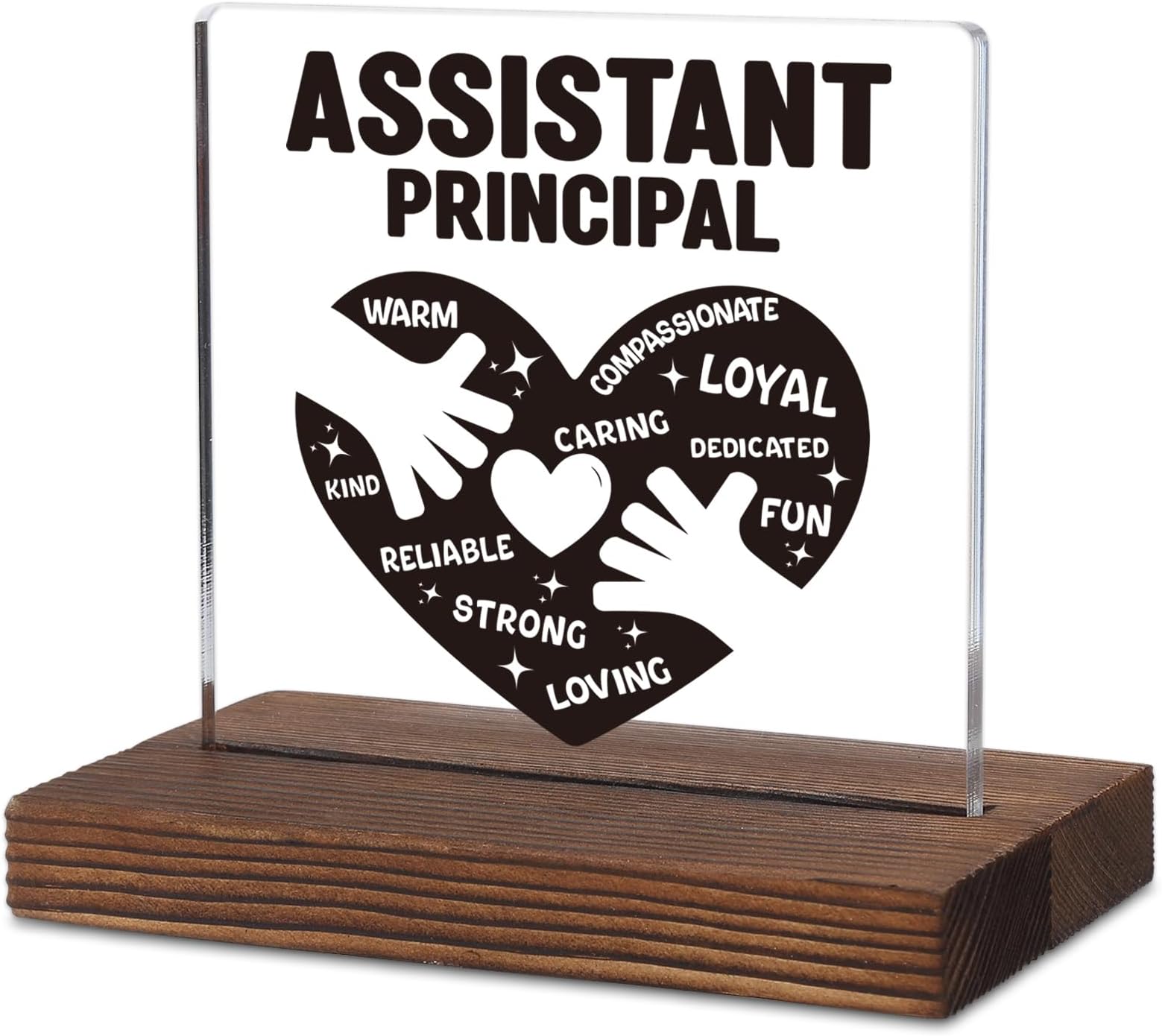 Thank You Gift for Assistant Principal, Office Decor for School Leaders, Motivational Appreciation Gift for Assistant Principals Teachers Educators End of Year Graduation Decorative Signs TAK27