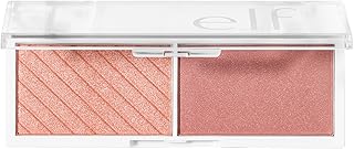 e.l.f. Cosmetics Bite-Size Face Duo, Highlighter, Bronzer & Blush Palette, Highly Pigmented, Watermelon, 0.049 Oz (1.4g), 0.049 ounces