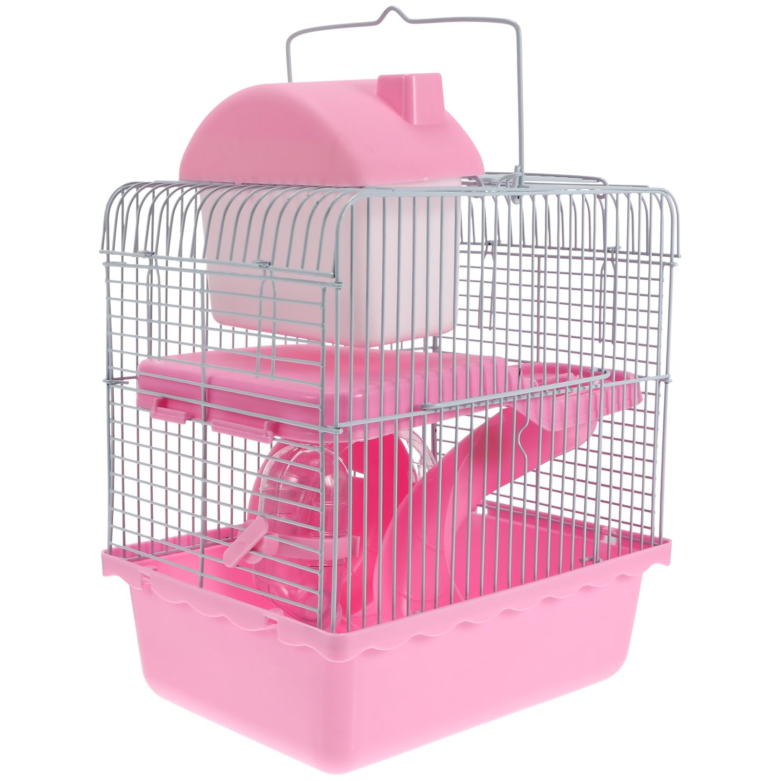 Habitat ventilé pour hamster avec cachette intégrée et plastique sécurisé