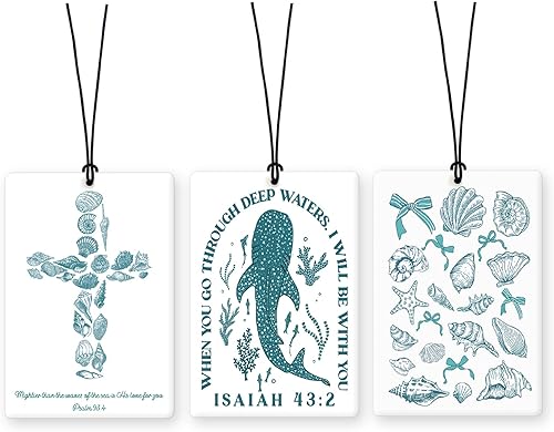 Miniatura 11 de Lacama Ambientador de Aire para Coche Retro Moderno con Guepardo 3 Piezas, Aromas para Coches con Lazo Negro Coquette, Labios con Estampado de