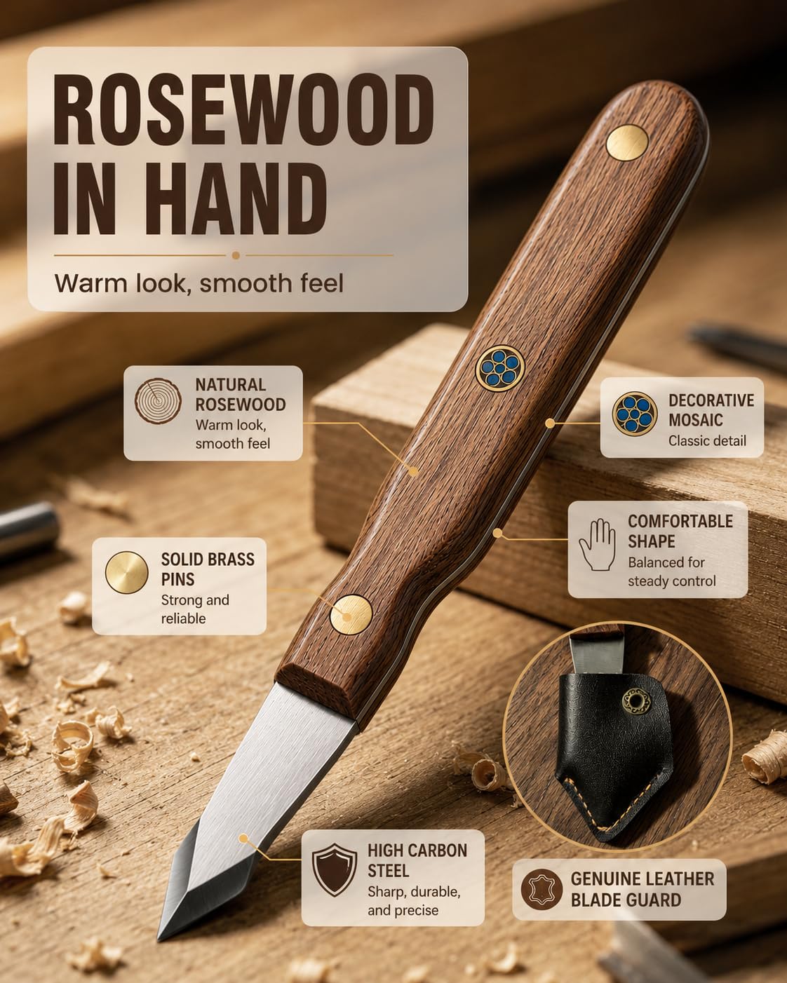 Marking Knife for Woodworking, Wood Marking Knife with High Carbon Steel — Amazon image 6