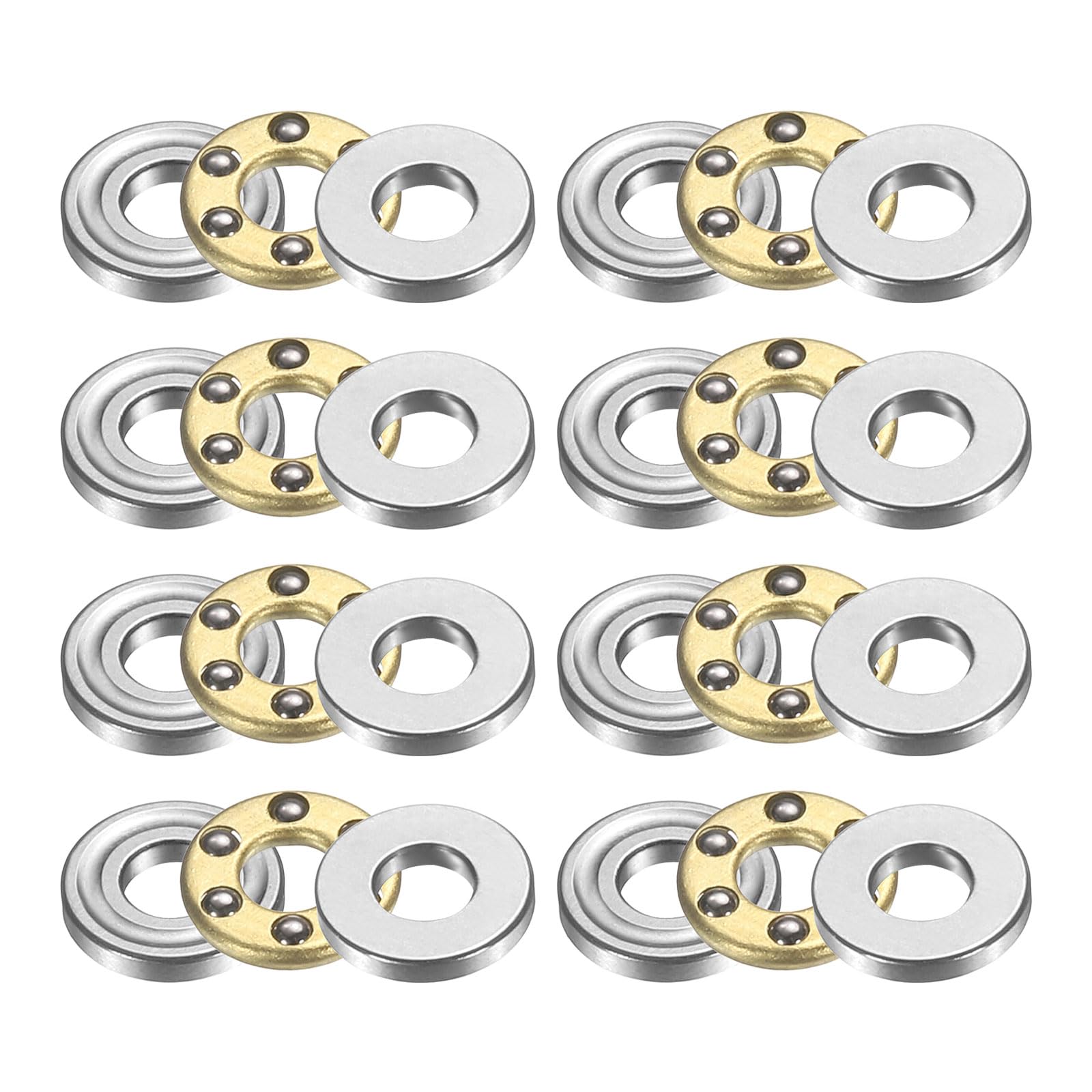 Miniature Thrust Ball Bearings - Chrome Steel, 8mm -19