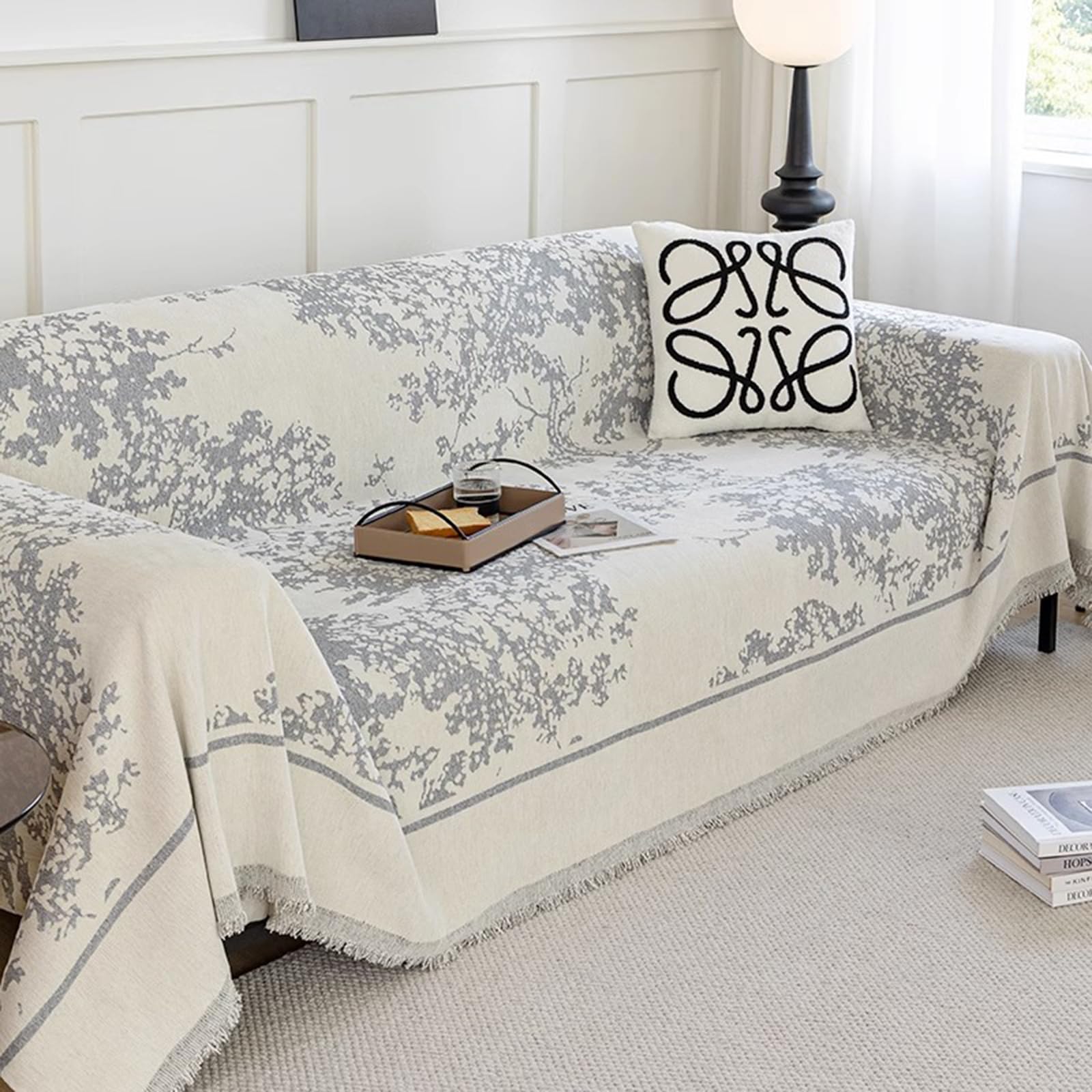Throws for Sofas Large Throws for Settees 1 2 3 4-Seater Sofa Throw Cover Multipurpose Throws For Sofas Furniture Blanket Soft Chenille L-Shaped Corner Universal Couch Cover Pet Rebellion Sofa Covers