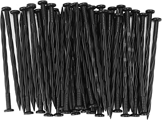 50 Unidades de Estacas de Afiação, Espigões de Ancoragem de Paisagem Em Espiral Pregos de Afiação de Náilon Pregos de Ancoragem de Jardim para Paver Afiação Barragem de Ervas