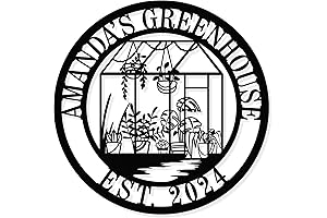 Personalized Garden Greenhouse Metal Name Sign
