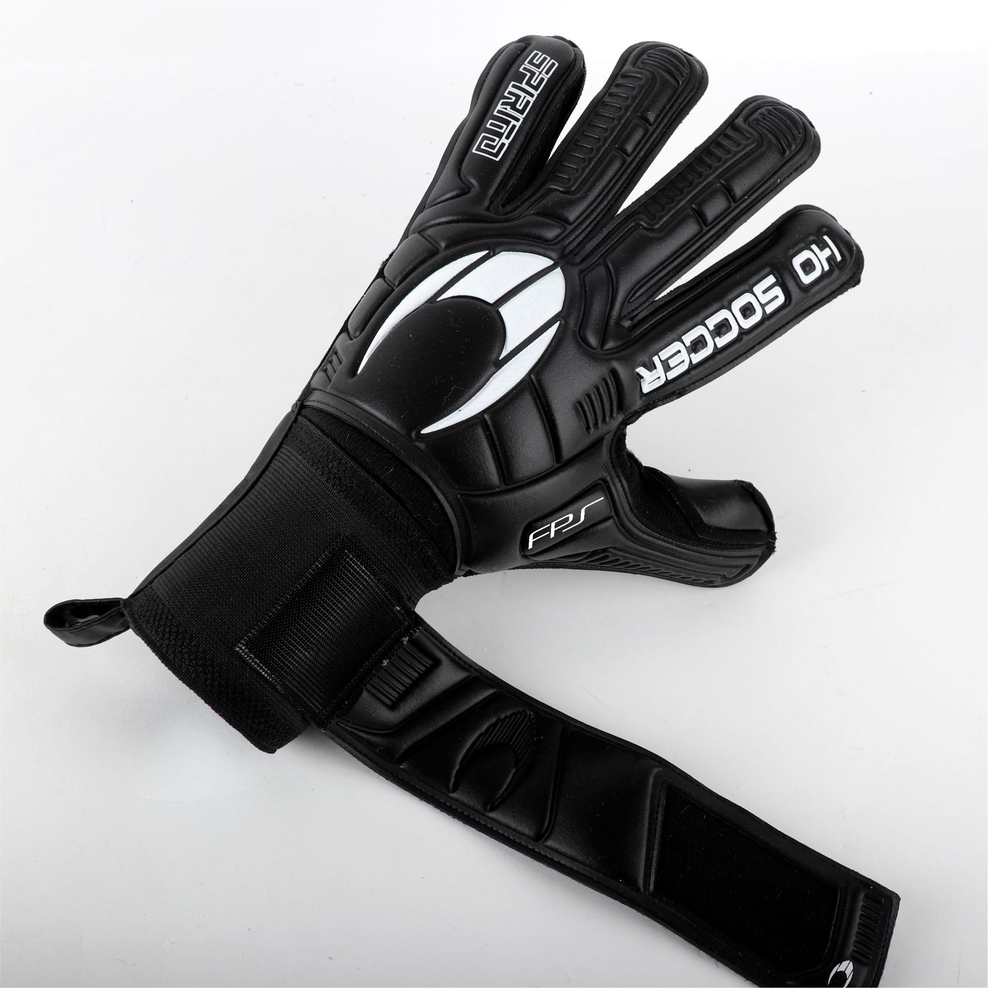 Ho Soccer Spirito Black Protek Flat, Guanti Portiere Gioventù Unisex