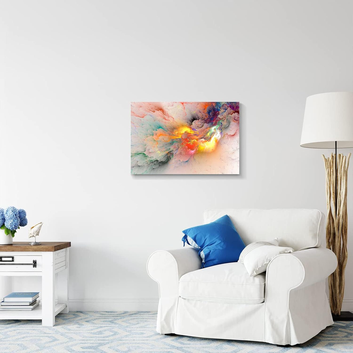 Colorful Abstract Paintings Canvas Wall Art Print Poster For Living Room Decoration Modern Abstract Artwork Decor-24x16 Inch 16x24in yellow abstract