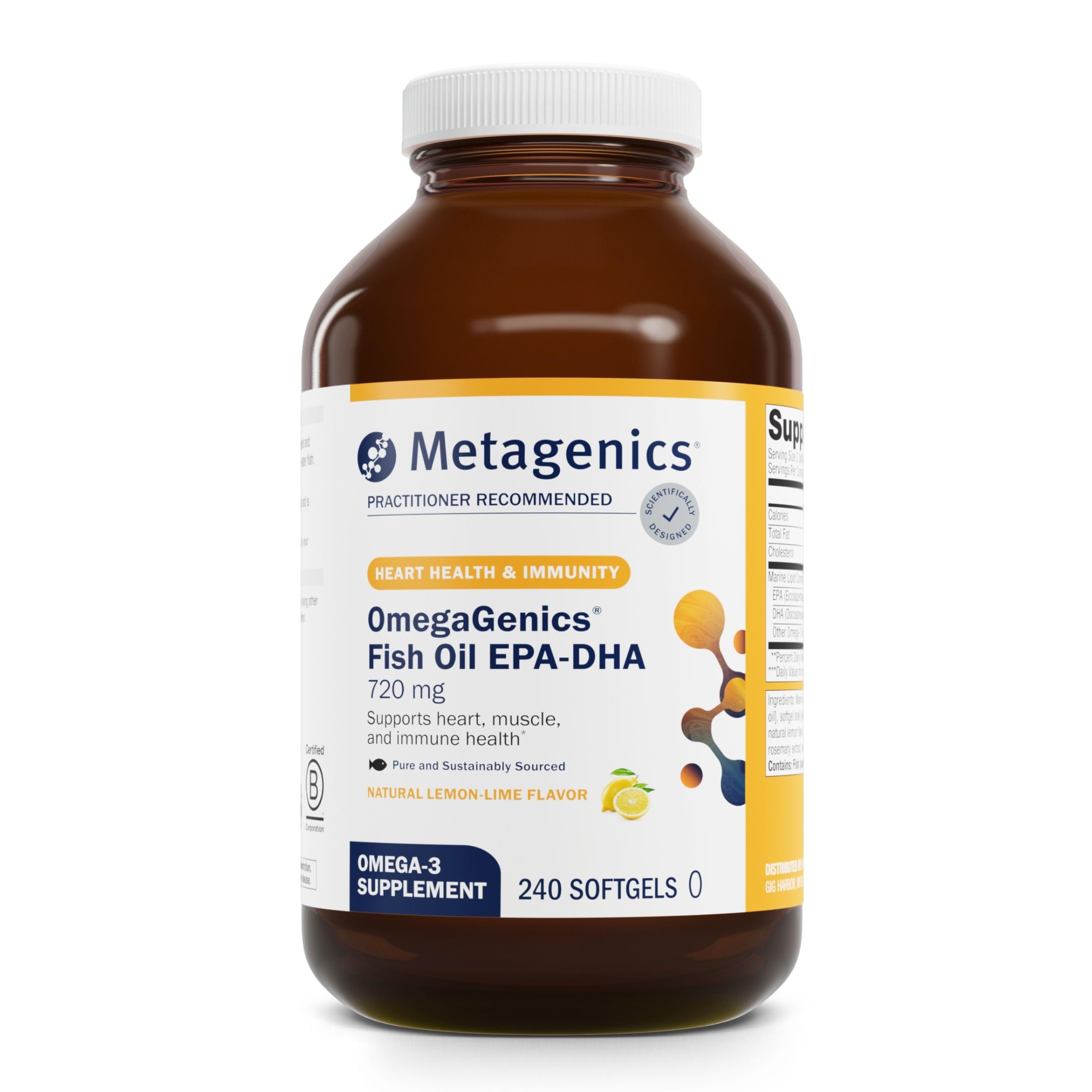 Metagenics OmegaGenics Fish Oil EPA DHA 720 mg Omega 3, 120 Softgels — Amazon image 8