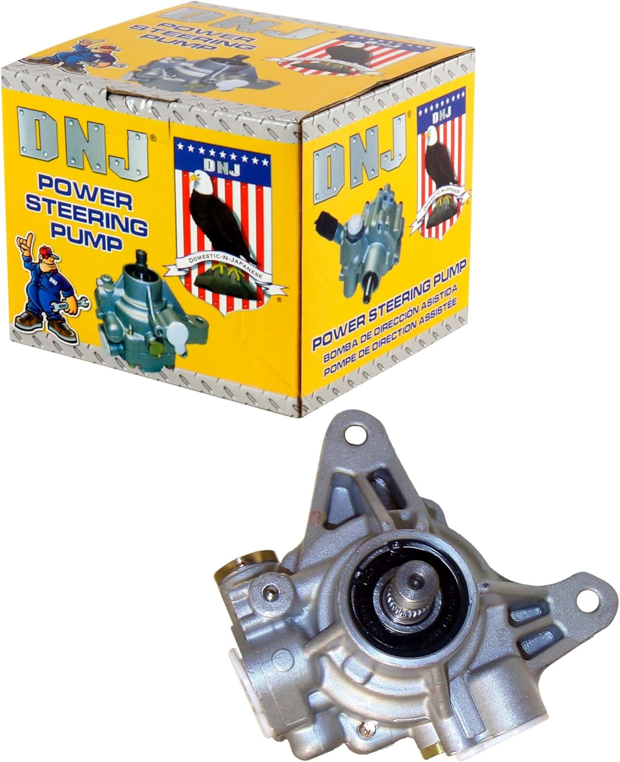 DNJ PSP1015 New Power Steering Pump for 2003-2005 Honda CR-V Element 2.4L L4 16V DOHC 2354cc