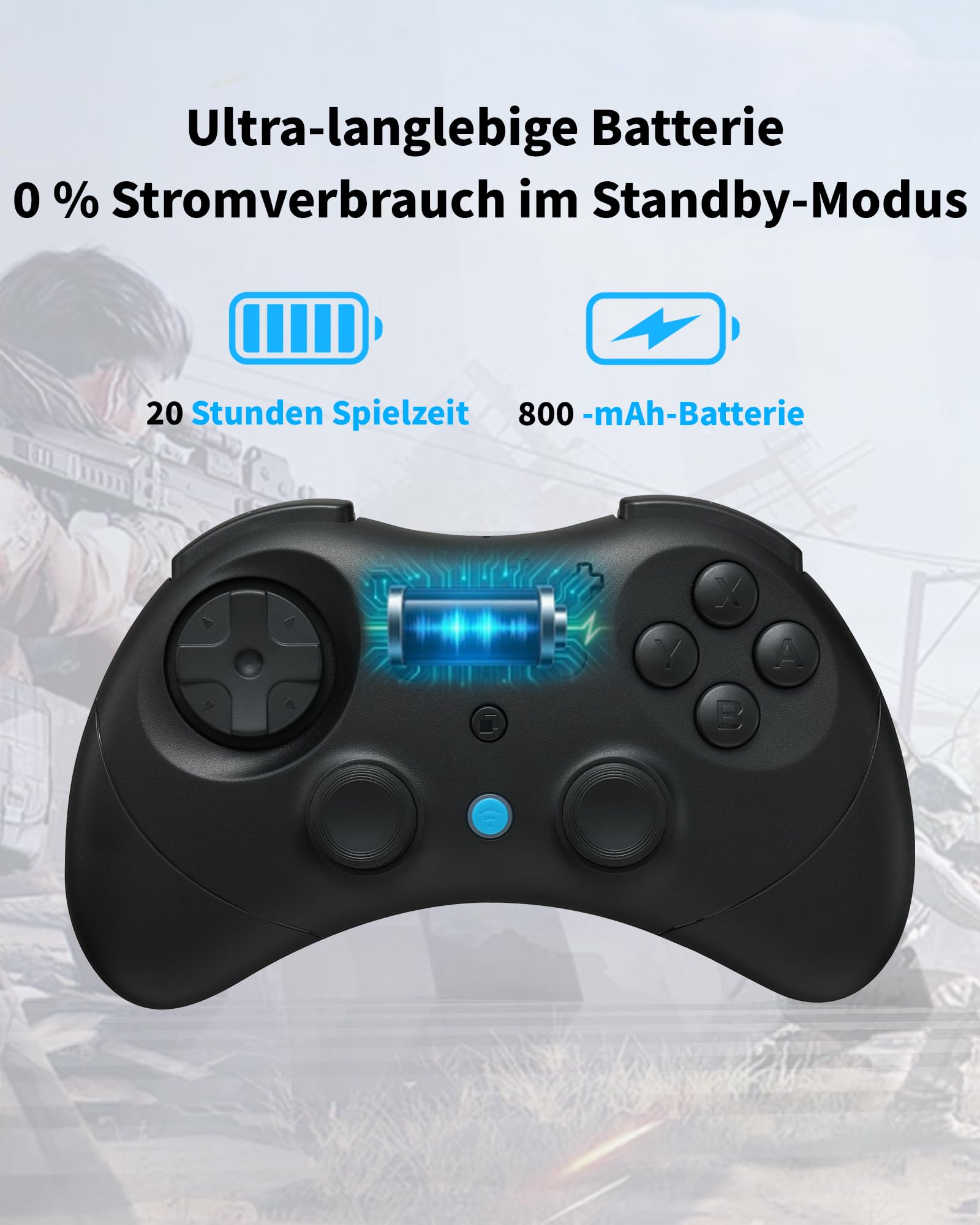 GuliKit Elves 2 Pro Wireless Controller für Switch, PC, Android, iOS, Hall Effect Joysticks, 1000Hz, Schwarz