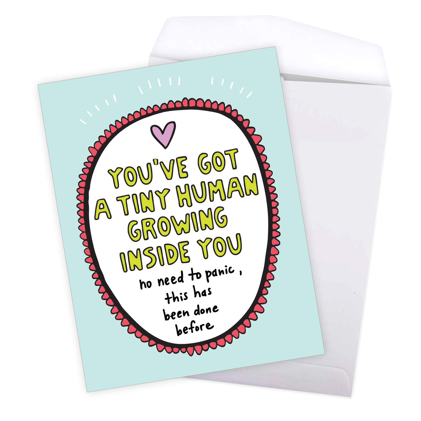 Nobleworks Baby on the Way Funny / Humorous New Baby Congratulations Card