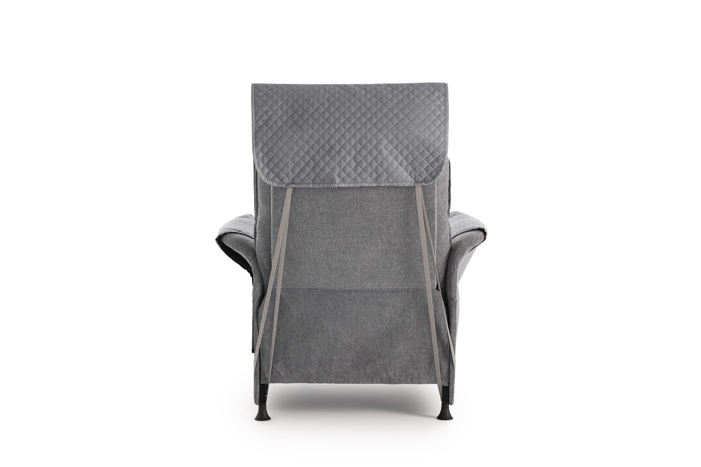 textil-home Salvadivano Trapuntato Copridivano ADELE 1 posti/Copripoltrona Reversibile. Colore Grey