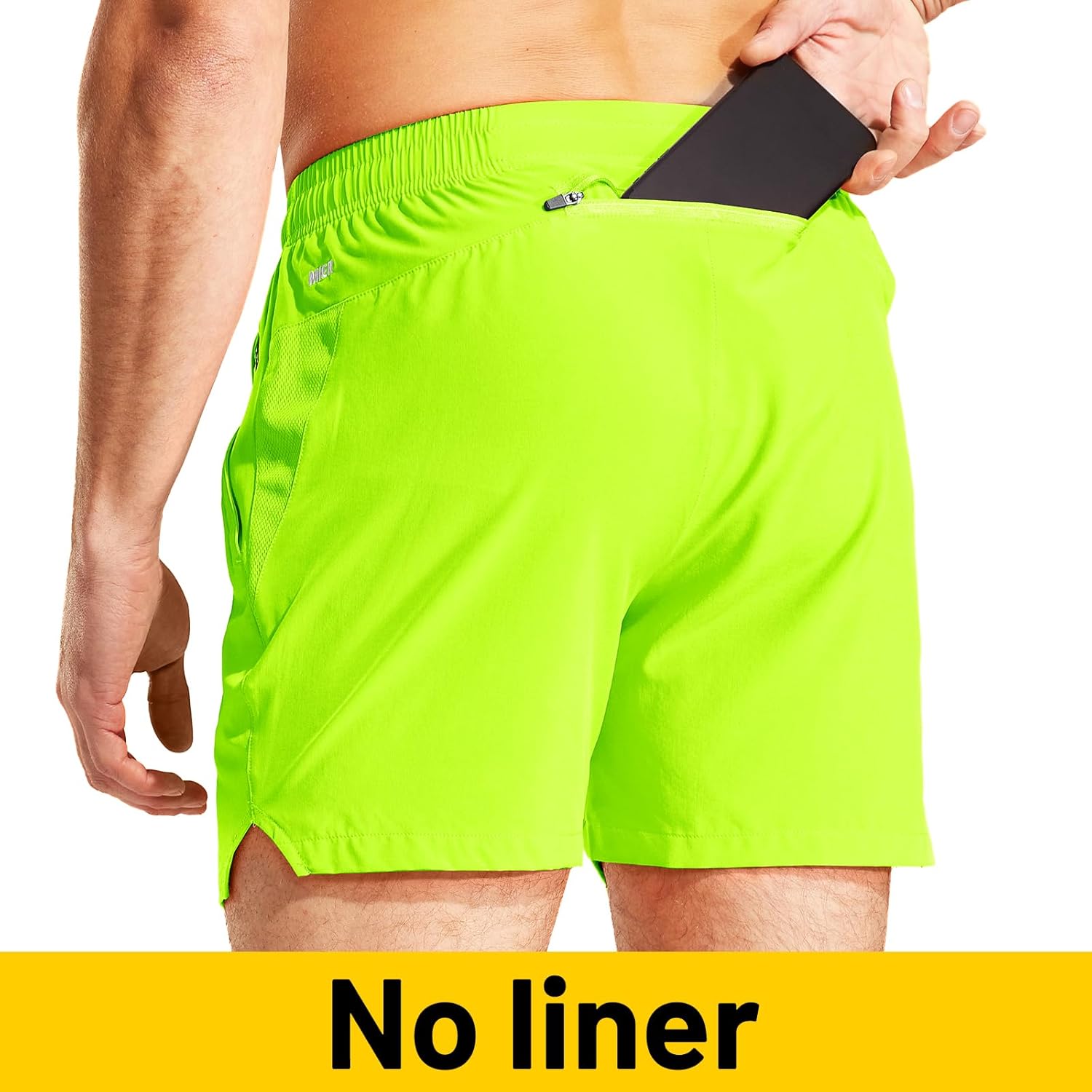 MIER Men's Workout Running Shorts Quick Dry Active 5 Inches Shorts with Pockets, Lightweight, Breathable - Image 3
