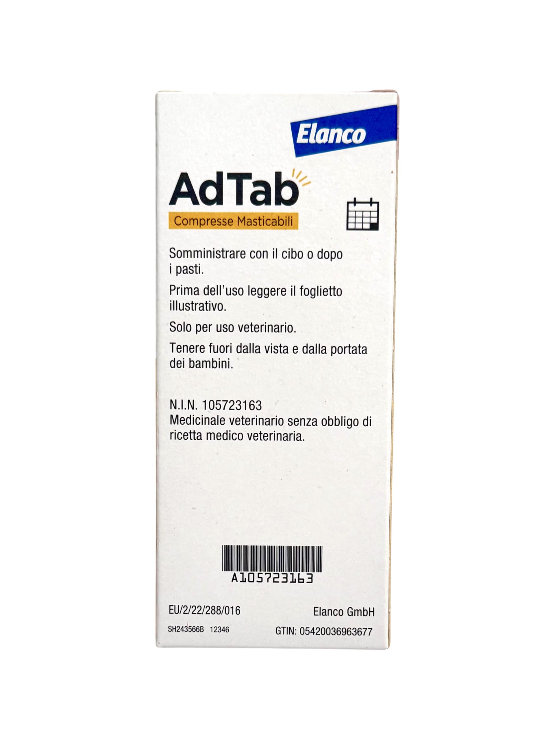 AdTab Compresse Masticabili per cani >2,5-5,5 kg - 6 Compresse