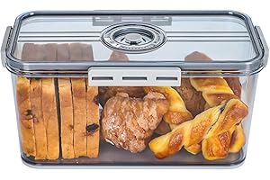 RISICULIS Airtight Bread Container Storage Box for Countertop Kitchen