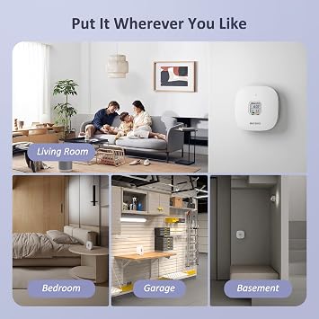 INKBIRD Radon Detector for Home, Ink-RD3 Portable Radon Tester for Home with Long & Short Term Monitoring, E-Ink Display & 2-Year Battery, Alpha Spectrometer Sensor, PCi/L & Bq/m3 Units Switchable