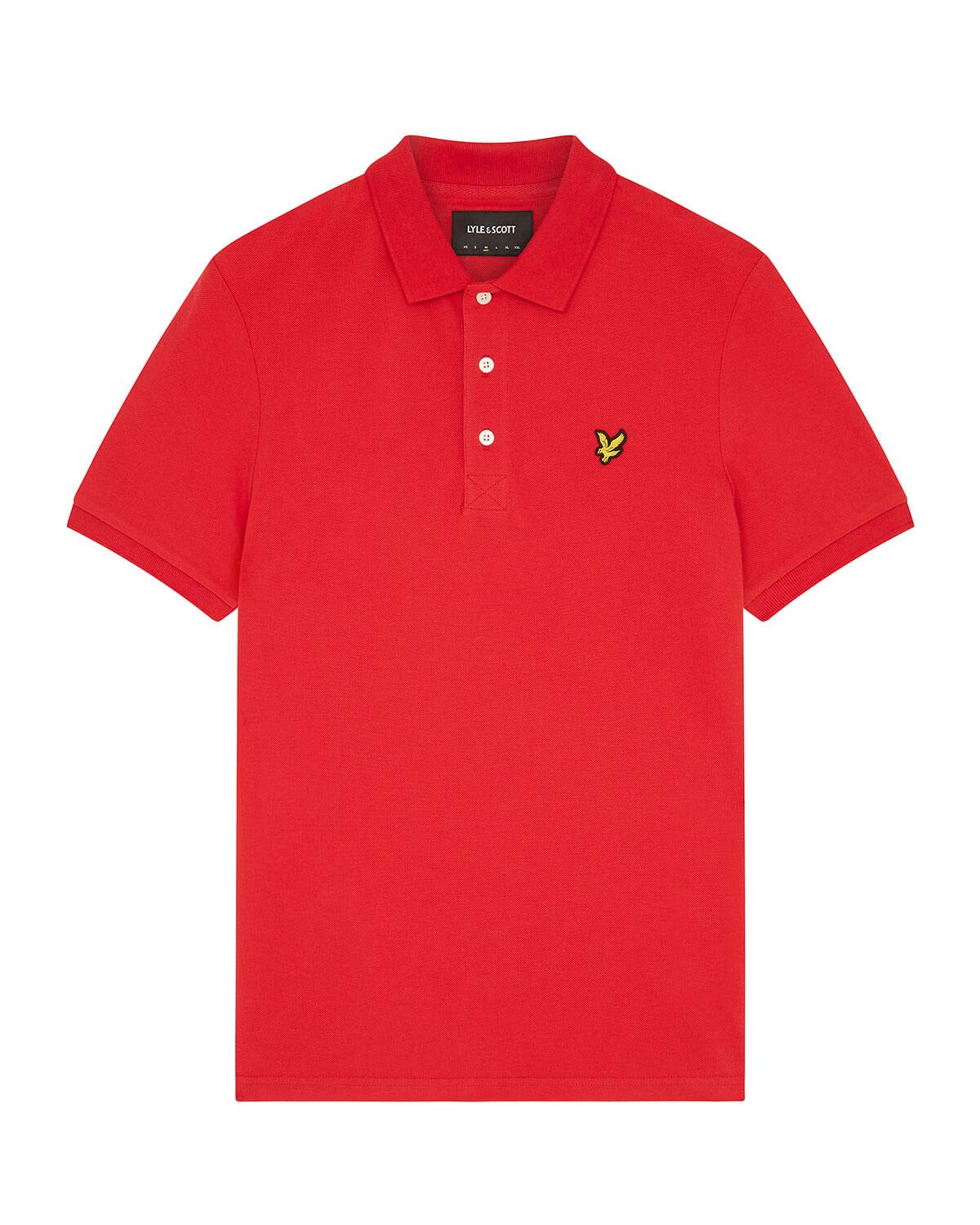 Lyle & Scott Mens Short Sleeve Polo Shirt Gala Red L