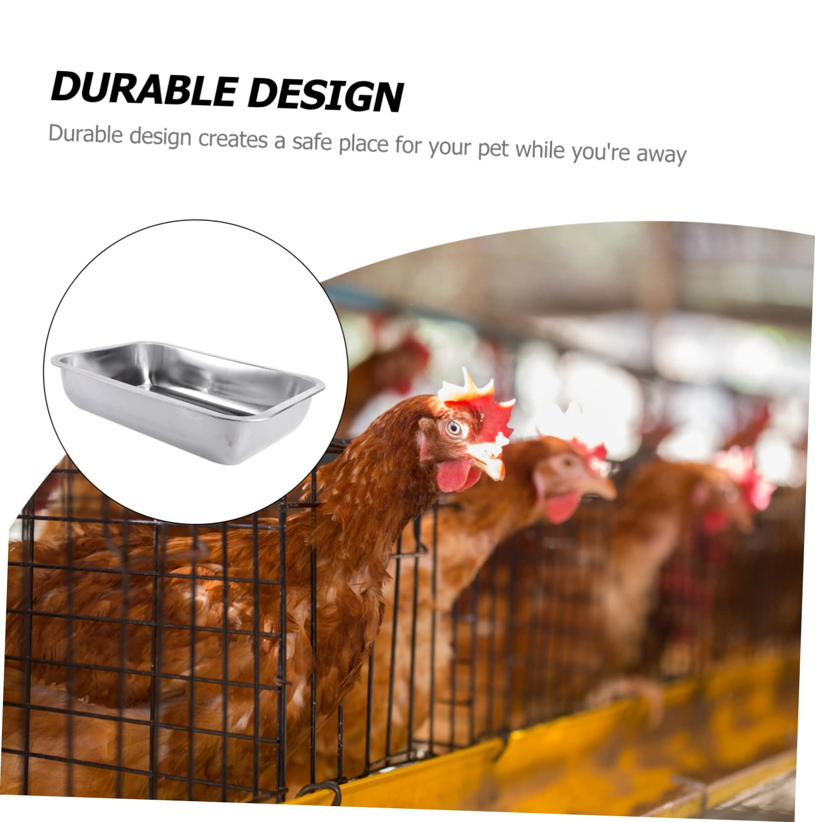 Plateau Toilette Pour Animaux - Bac à Litière Vert Pour Cage Poules, Lapins, Rongeurs (46x33 Cm)