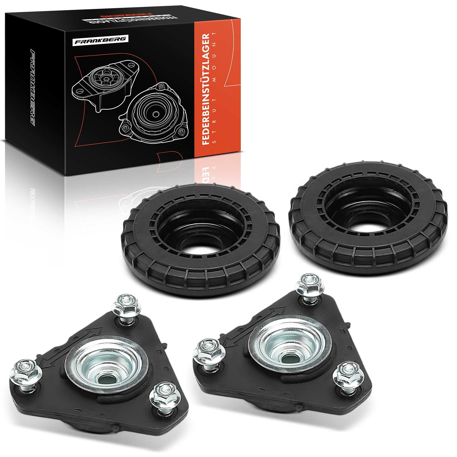 Frankberg 2x Cuscinetti a cupola Cuscinetto di supporto ammortizzatore Anteriore sinistro Destro Compatibile con Civic IX FK Civic VIII Hatchback FK FN Replace# 51920SM.GE01