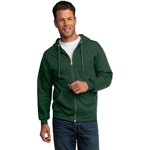 Fruit of the Loom Eversoft Fleece Hoodies, Pullover & Full Zip, Moisture Wicking & Breathable, Sizes S-4X
